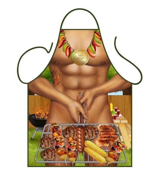 Forklæde barbecue man