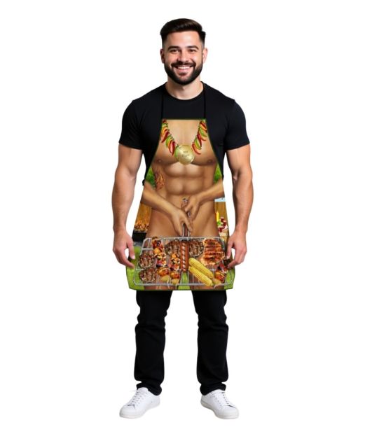 Forklæde barbecue man