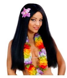 Hawaii-peruk med blomma