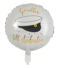 Folieballon ''Grattis till studenten'' 44cm