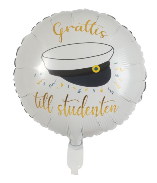 Folieballon ''Grattis till studenten'' 44cm