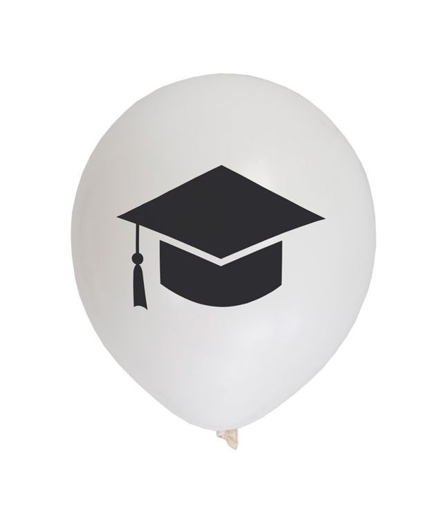 Balloner med graduerings hat 6 stk