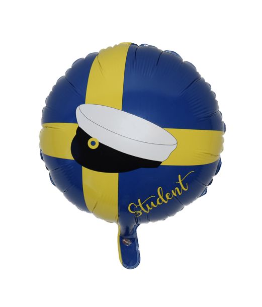 Svensk student folieballon 44cm
