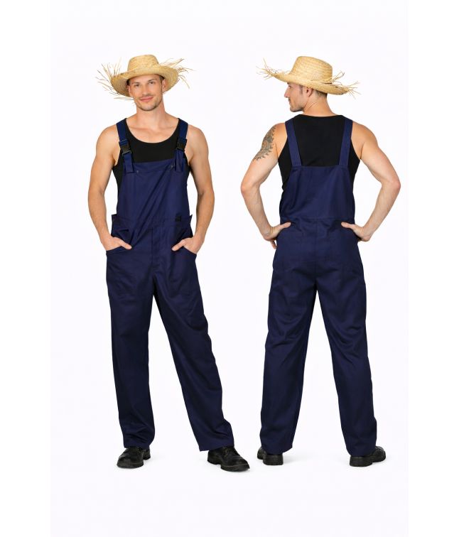 Blå smækbukser til udklædning.