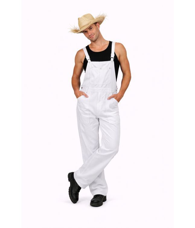 Hvide overalls kostume