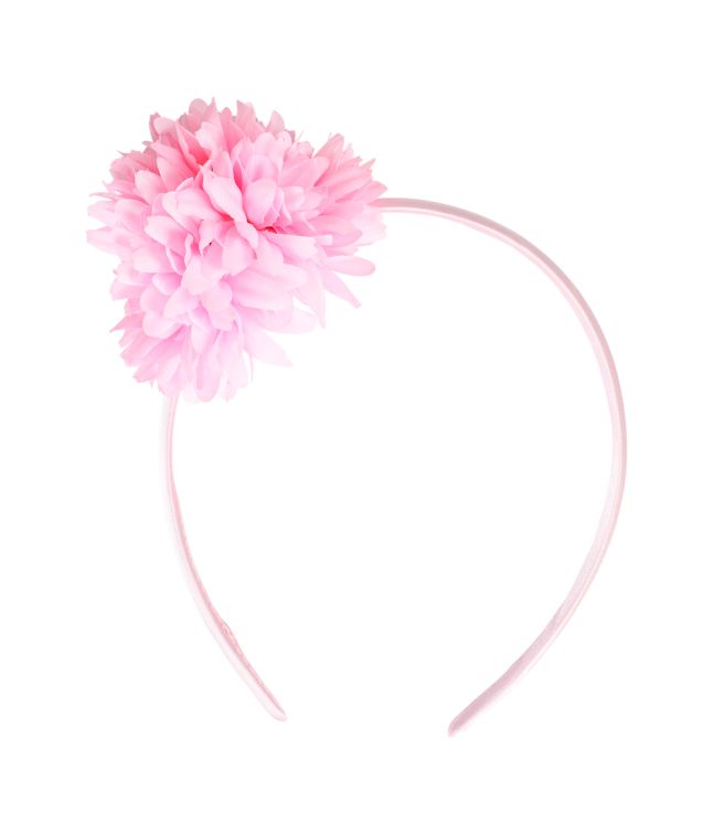 Lyserød blomster hårbøjle