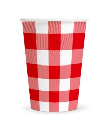 Papkrus rødternet 8 stk