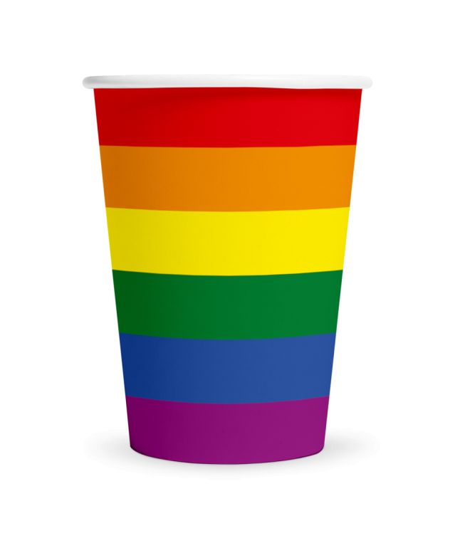 Papkrus regnbue 8 stk