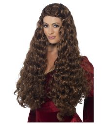 Brun medeltida prinsessperuk