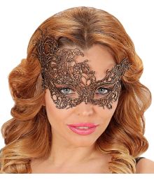 Halvmask i barockstil i guld