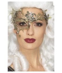 Ögonmask i guldmetall