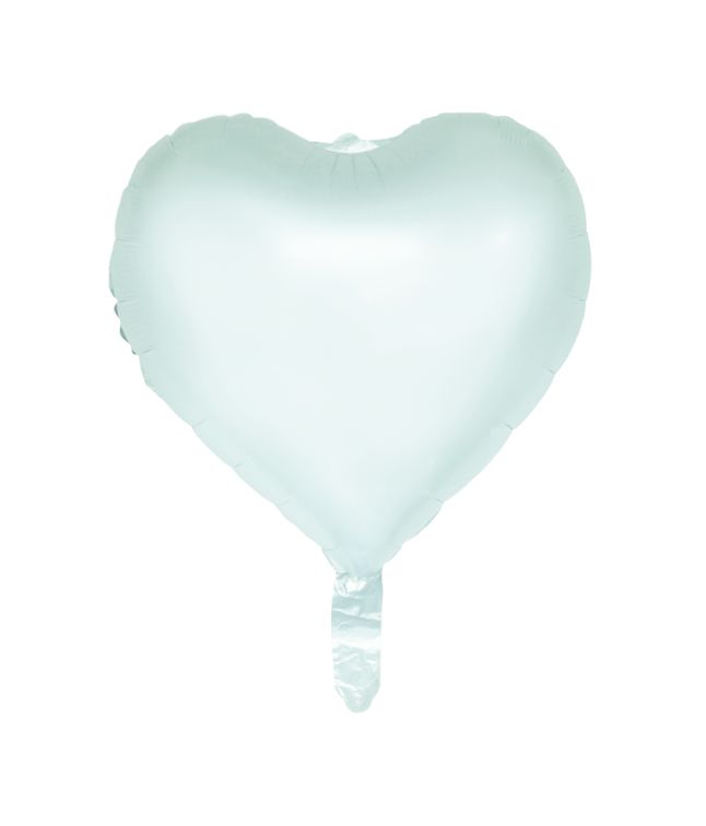 Folieballon Pastel Hjerte Grøn