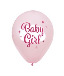 Ballon baby girl 8 stk