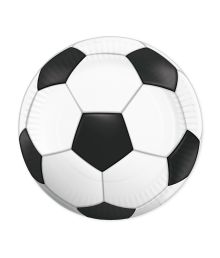 Paptallerken fodbold 8 stk