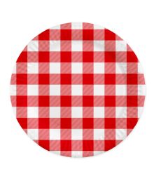 Paptallerken rødtern 8stk