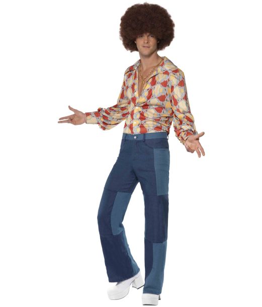 Patchwork 70'er bukser M