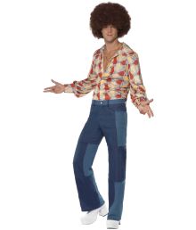 Patchwork 70'er bukser M