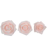 Lyserøde pynte roser Ø 5,5 x 7 cm 