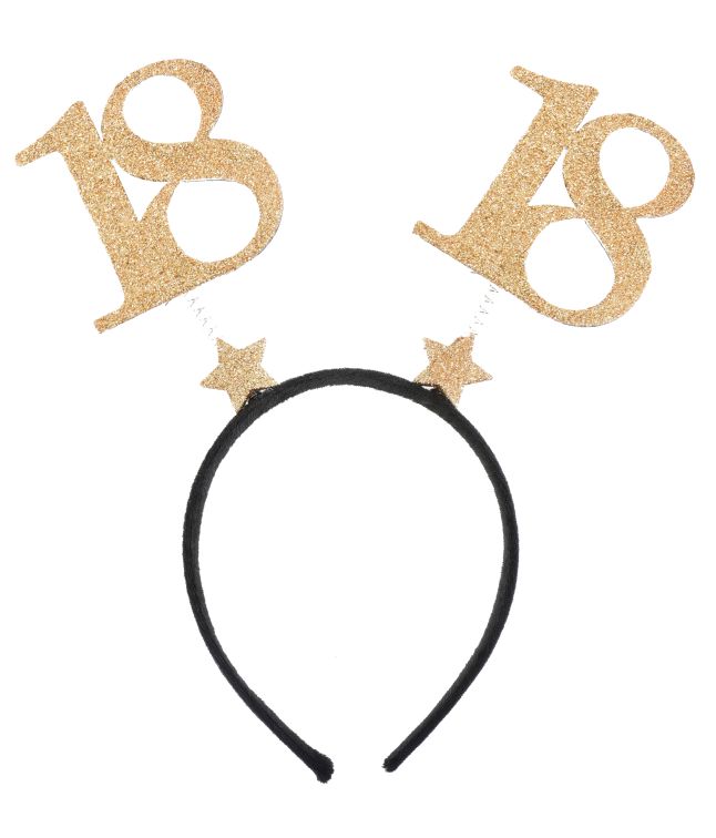 Guld hårbøjle 18 år