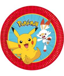 Pokemon paptallerken 8 stk
