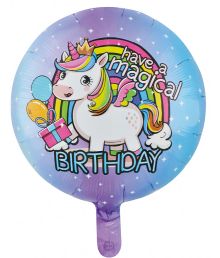 Magical birthday folirballon 46 cm