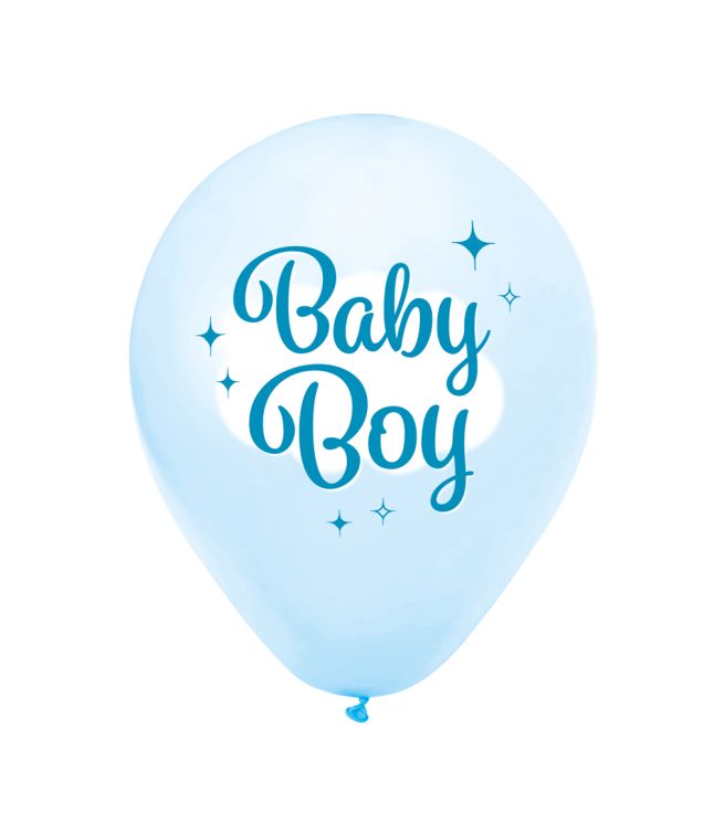 Ballon baby boy 8 stk