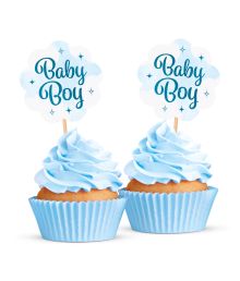 Baby boy kagepynt 12 stk