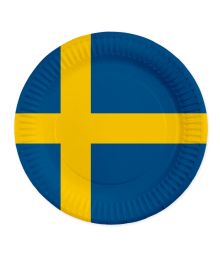 Paptallerken Sverige 8 stk