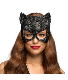 Kattmask med strass