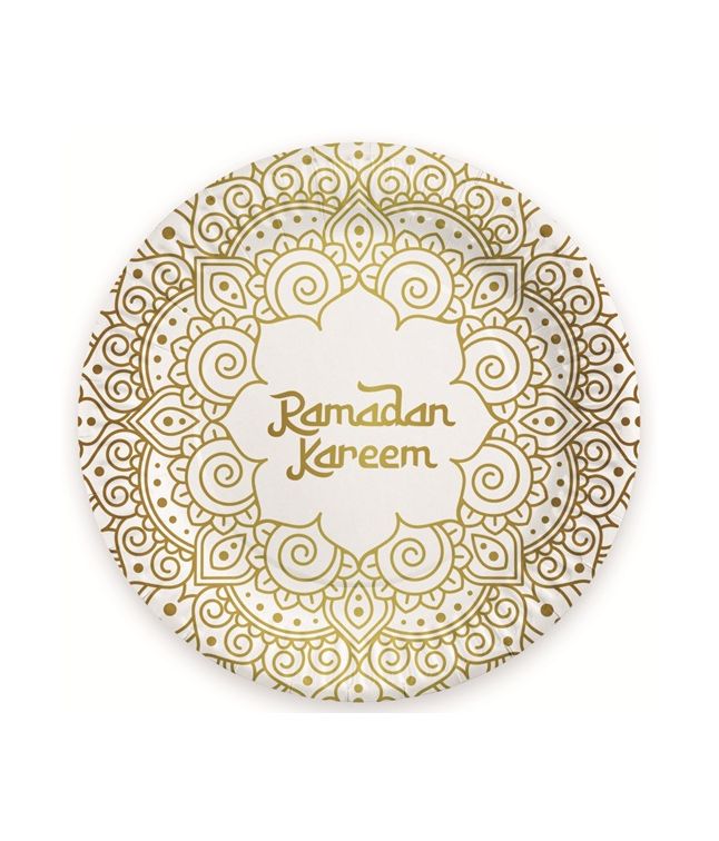 Ramadan kareem tallerkner 8 stk