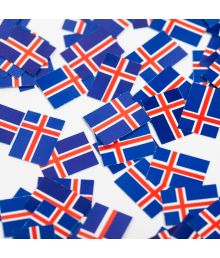 Flag konfetti Iceland 150 stk