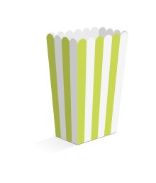 Snack boxes 8 stk. lime/hvid