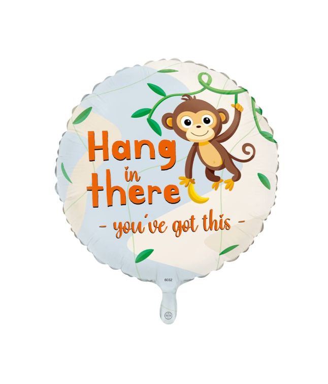 Folieballon hang in there