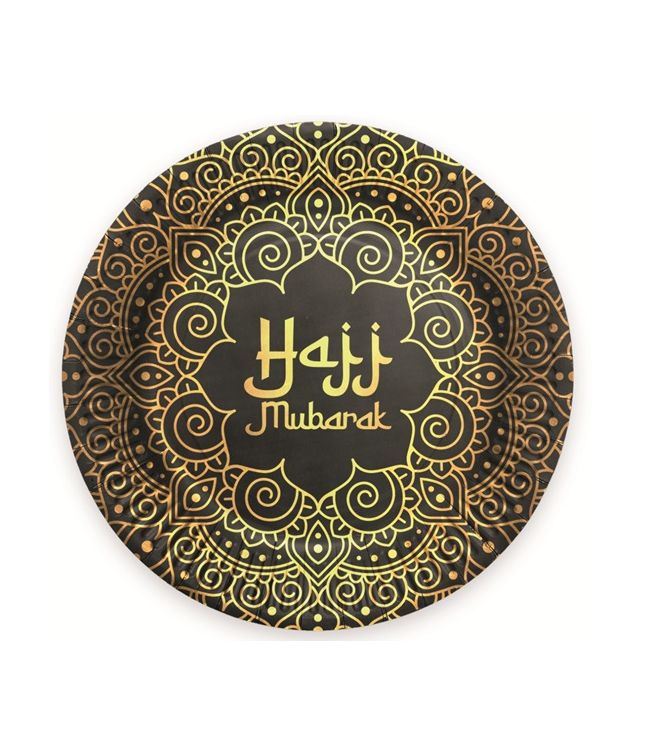 Hajj Mubarak tallerkner 8 stk.