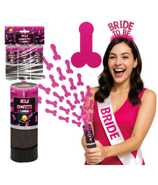 Sexy konfettikanon 3 stk