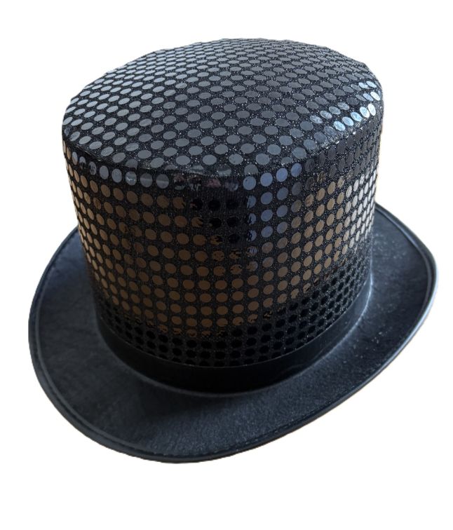 Høj hat med sort Paillet
