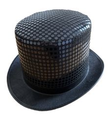 Høj hat med sort Paillet