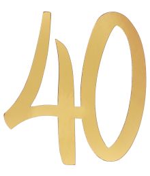 Guld stor konfetti 40