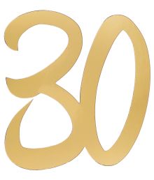 Guld stor konfetti 30