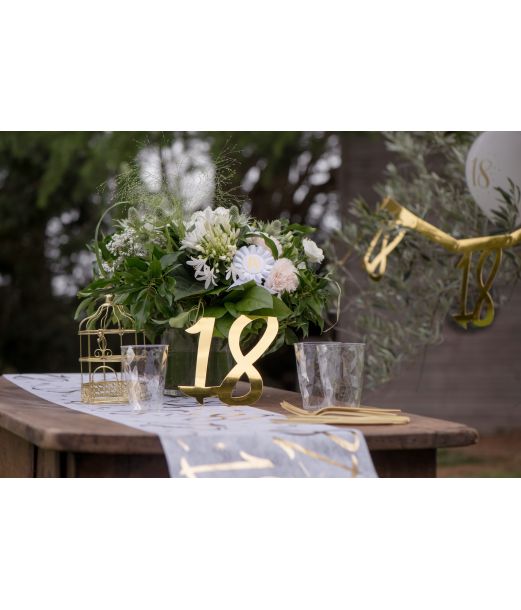 Guld stor konfetti 18 