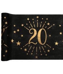 Sort/Guld bordløber 20 år