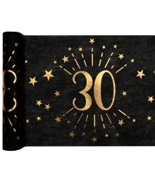 Sort/Guld bordløber 30 år 