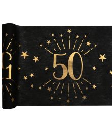 Sort/Guld bordløber 50 år