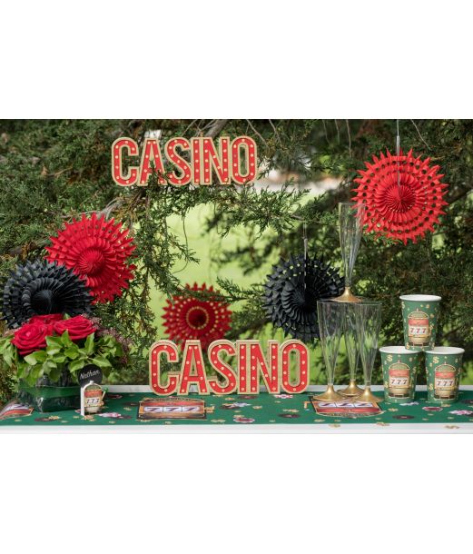 LED træskilt CASINO 