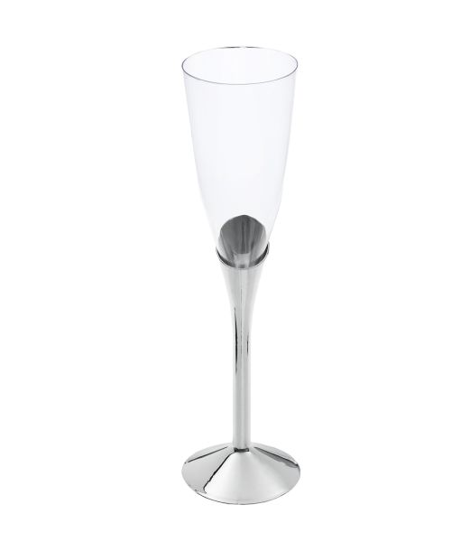 Champagneglas m sølvfod 6 stk