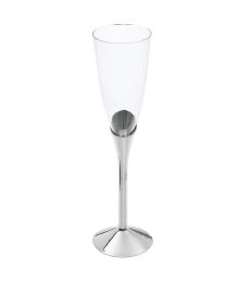 Champagneglas m sølvfod 6 stk