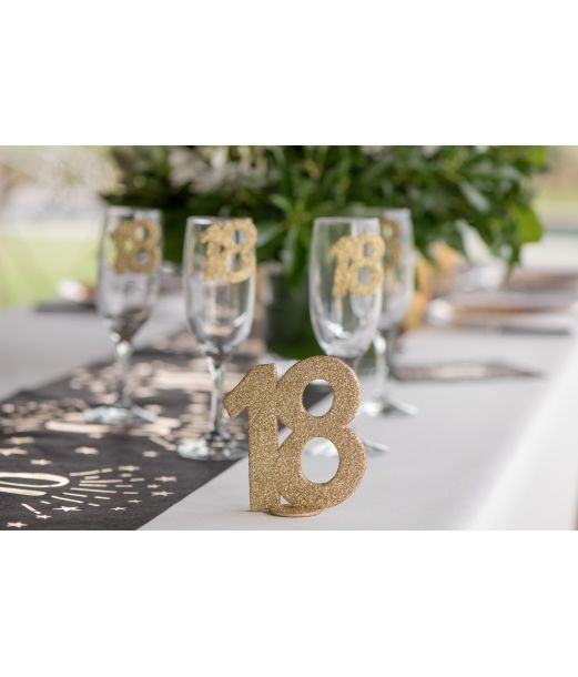 Guld bord deko 18 år