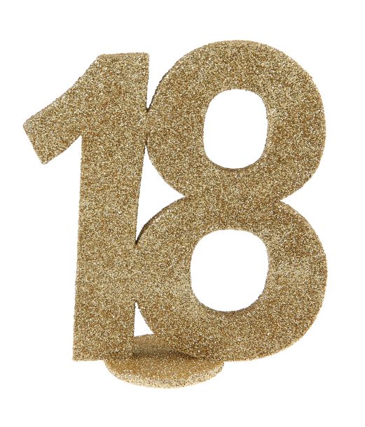 Guld bord deko 18 år