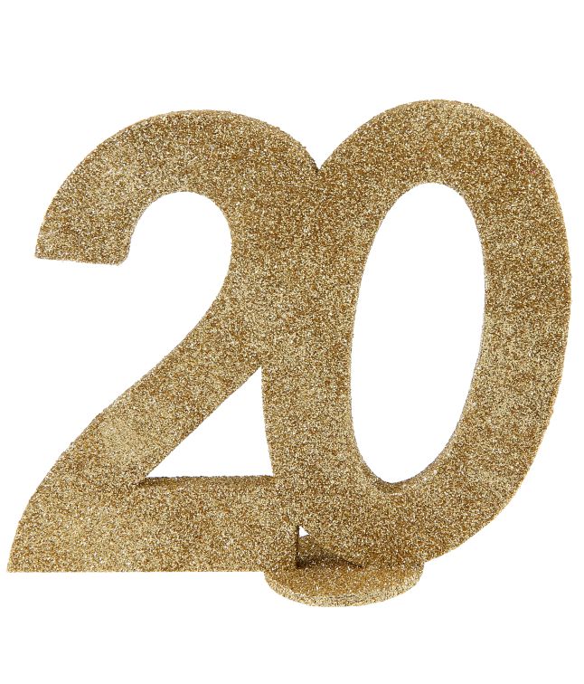 Guld bord deko 20 år