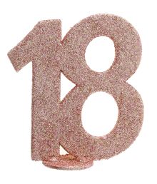 Rose gold bord deko 18 år